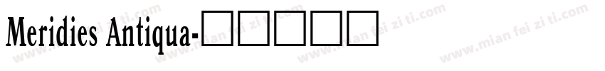 Meridies Antiqua字体转换